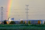 Rainbow behind Ford Dearborn Truck Assembly Plant